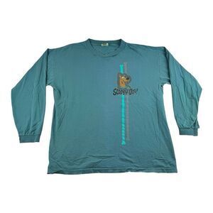 Vintage Distressed 1997 Scooby Doo Size XL Long Sleeve T Shirt Cartoon Network‎